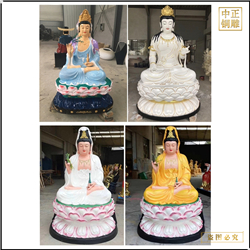鑄銅關(guān)公 各種坐式觀音菩薩銅佛像