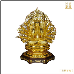 鑄銅關(guān)公 坐像千手觀音佛像定制