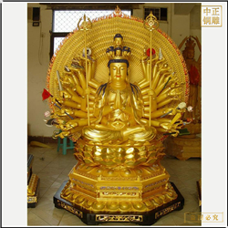 鑄銅關公 批發(fā)坐像千手觀音佛像