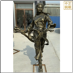 鑄銅關(guān)公 農(nóng)村扭秧歌人物銅雕塑