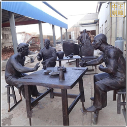 鑄銅關(guān)公 聊天人物雕塑價(jià)格