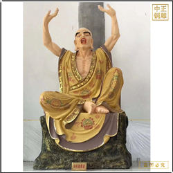 鑄銅關(guān)公 十八羅漢銅佛像雕塑廠家