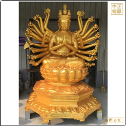 鑄銅關(guān)公 坐像千手觀音銅佛像
