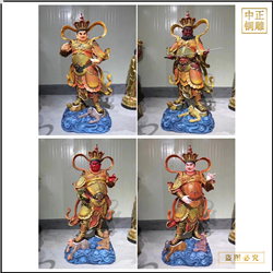 鑄銅關(guān)公 寺廟四大天王佛像