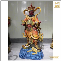 鑄銅關(guān)公 銅雕佛像四大天王廠家