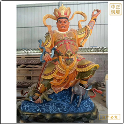 鑄銅關(guān)公 2.5米四大天王佛像廠家批發(fā)