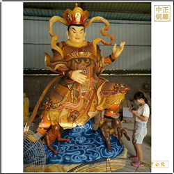 鑄銅關(guān)公 廠家批發(fā)站像四大天王佛像