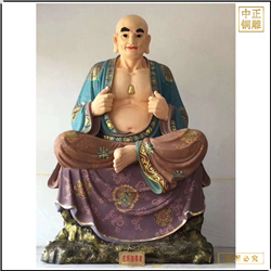 鑄銅關(guān)公 貼金十八羅漢銅佛像