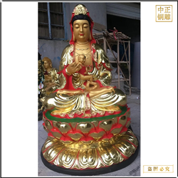 鑄銅關(guān)公 大型坐像銅雕觀音銅像