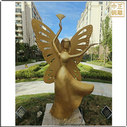 鑄銅關(guān)公 純銅抽象景觀雕塑