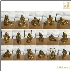 鑄銅關(guān)公 坐相站相十八羅漢雕塑