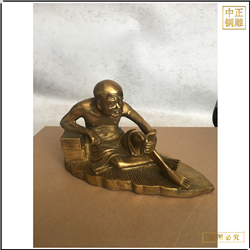 鑄銅關(guān)公 小型18羅漢銅佛像批發(fā)價(jià)格