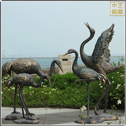 園林仙鶴動(dòng)物雕塑 園林仙鶴動(dòng)物雕塑