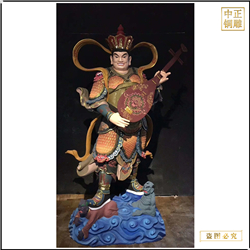 鑄銅關(guān)公 大型寺廟鑄銅四大天王佛像