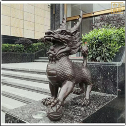 鑄銅關(guān)公 大型景觀麒麟動物雕塑擺件