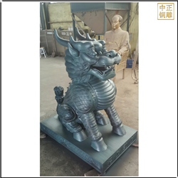 鑄銅關(guān)公 大型景觀銅麒麟雕塑