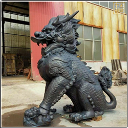 鑄銅關(guān)公 大型門口麒麟雕塑