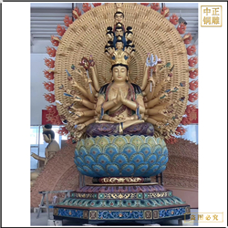 鑄銅關(guān)公 坐像千手觀音雕塑