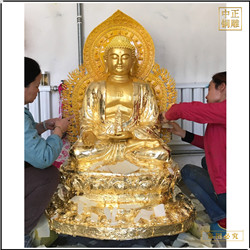 鑄銅關(guān)公 制作鎏金鑄銅釋迦牟尼佛像