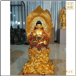 鑄銅關(guān)公 3米高鎏金釋迦牟尼佛銅像