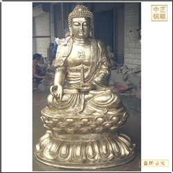 鑄銅關(guān)公 鎏金釋迦牟尼佛銅像
