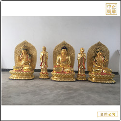 鑄銅關(guān)公 坐像大型釋迦牟尼佛雕像