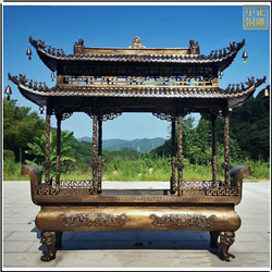 寺院大型銅香爐定制 寺院大型銅香爐定制