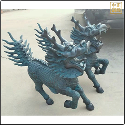 鑄造黃銅麒麟動物雕塑 鑄造黃銅麒麟動物雕塑