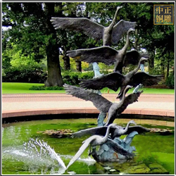 鑄銅關(guān)公 公園景觀天鵝銅雕塑