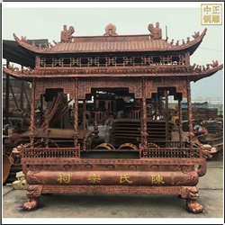 鑄銅關(guān)公 鑄銅長方形銅香爐定制