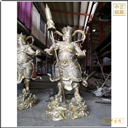 鑄銅關(guān)公 寺廟多種造型鑄銅四大天王佛像