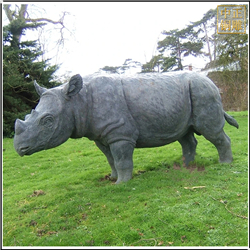 鑄銅關(guān)公 園林景觀銅犀牛雕塑