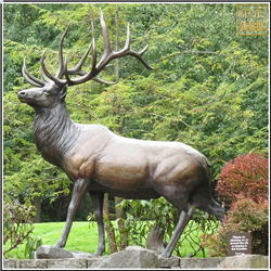 鑄銅關(guān)公 園林銅鹿雕塑