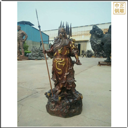 鑄銅關(guān)公 1.2米九龍關(guān)公雕塑