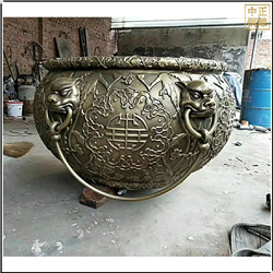鑄銅關(guān)公 獅子頭銅缸鑄造
